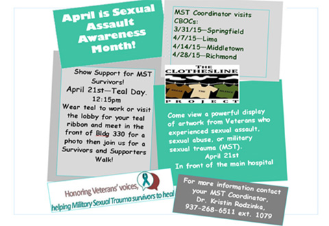 Dayton, VAMC, Military Sexual Trauma Awareness Month